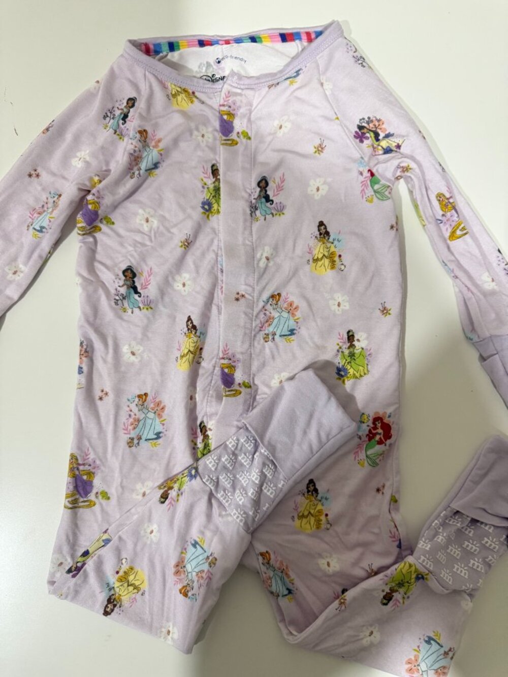 Magnetic Me x Disney Princess Magnetic Footie 12-18M Lavender